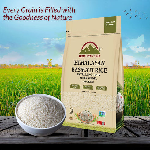 Super Kernal Basmati Broken Rice - 2 lbs | HIMALAYAN CHEF